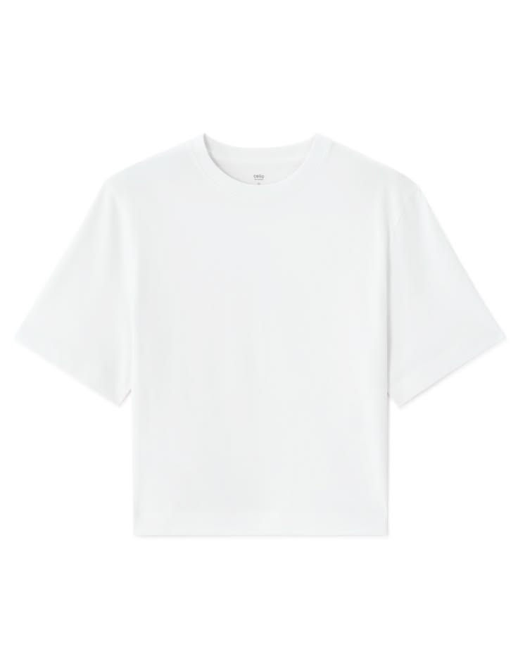 basic white boxy (2) (1) تیشرت باکسی بیسیک